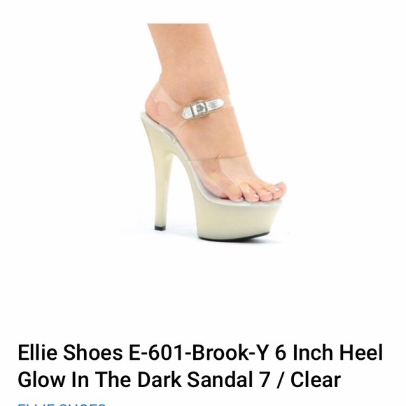 💕2/$80 Ellie Glow in the Dark 6” Heels - Picture 2 of 3